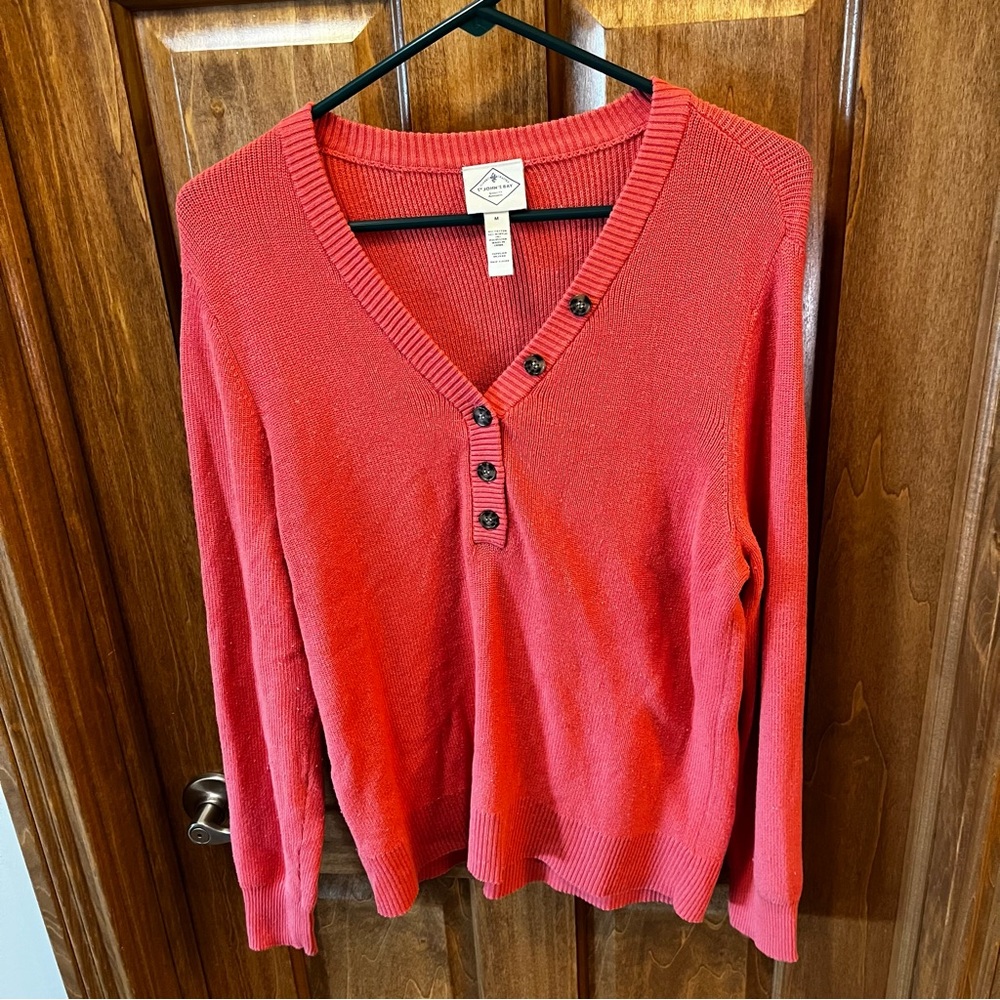 Women’s St John’s Bay Cardigan Salmon Medium